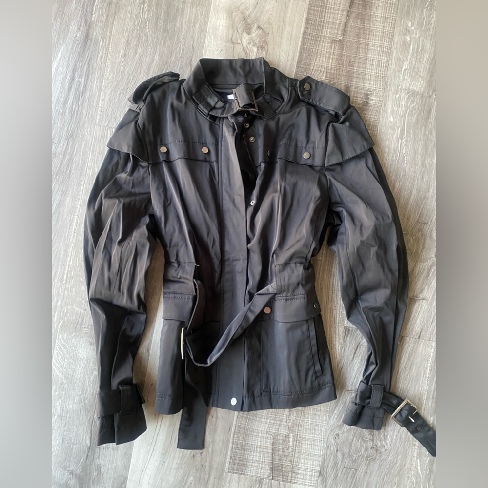 Kenar Black Jacket with Belt for Women Sz Large